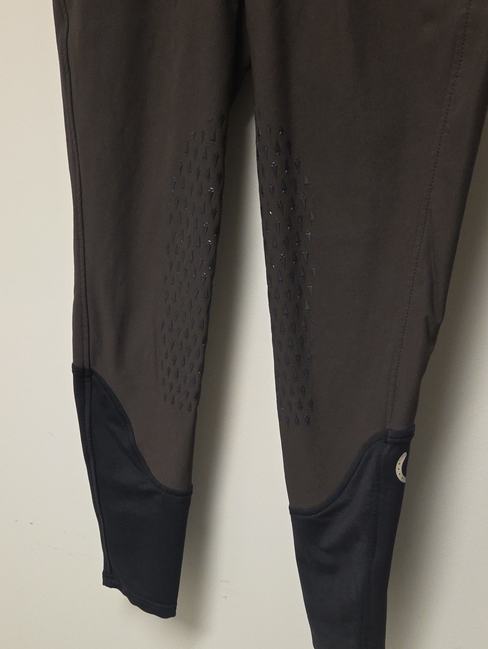 K-Flex™ Silicone Knee Patch Riding Breech, Women's Large / 32, Seal / Chocolate - Picture 4 of 6